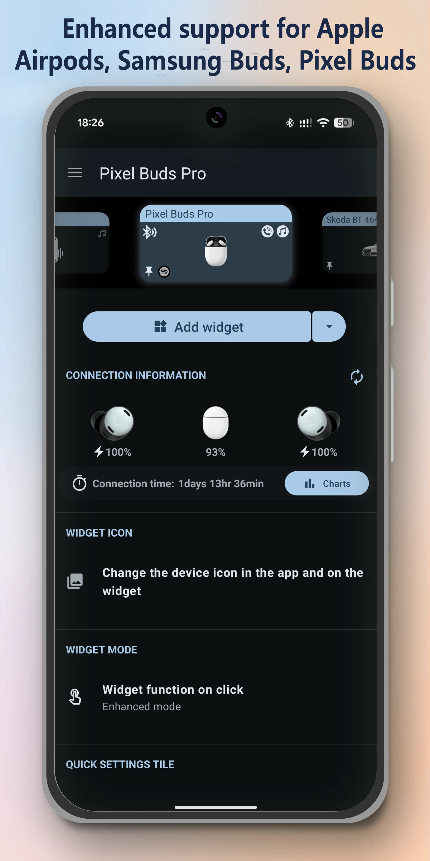 Bluetooth Audio Connect Widget screenshot